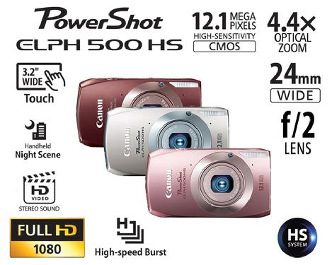 Canon Powershot ELPH500HS digital camera