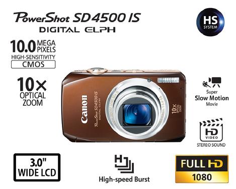 Canon Powershot SD4500IS digital camera