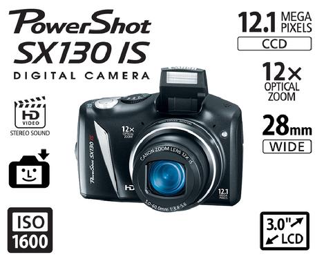 Canon Powershot SX130IS digital camera