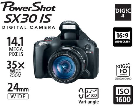 Canon Powershot SX30IS digital camera